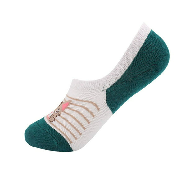 Cartoon Animal Pattern Cotton Boat Socks Women Short Sock Low Cut Ankle Socks